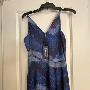 Draper's & Damon's Blue Patterned Dress